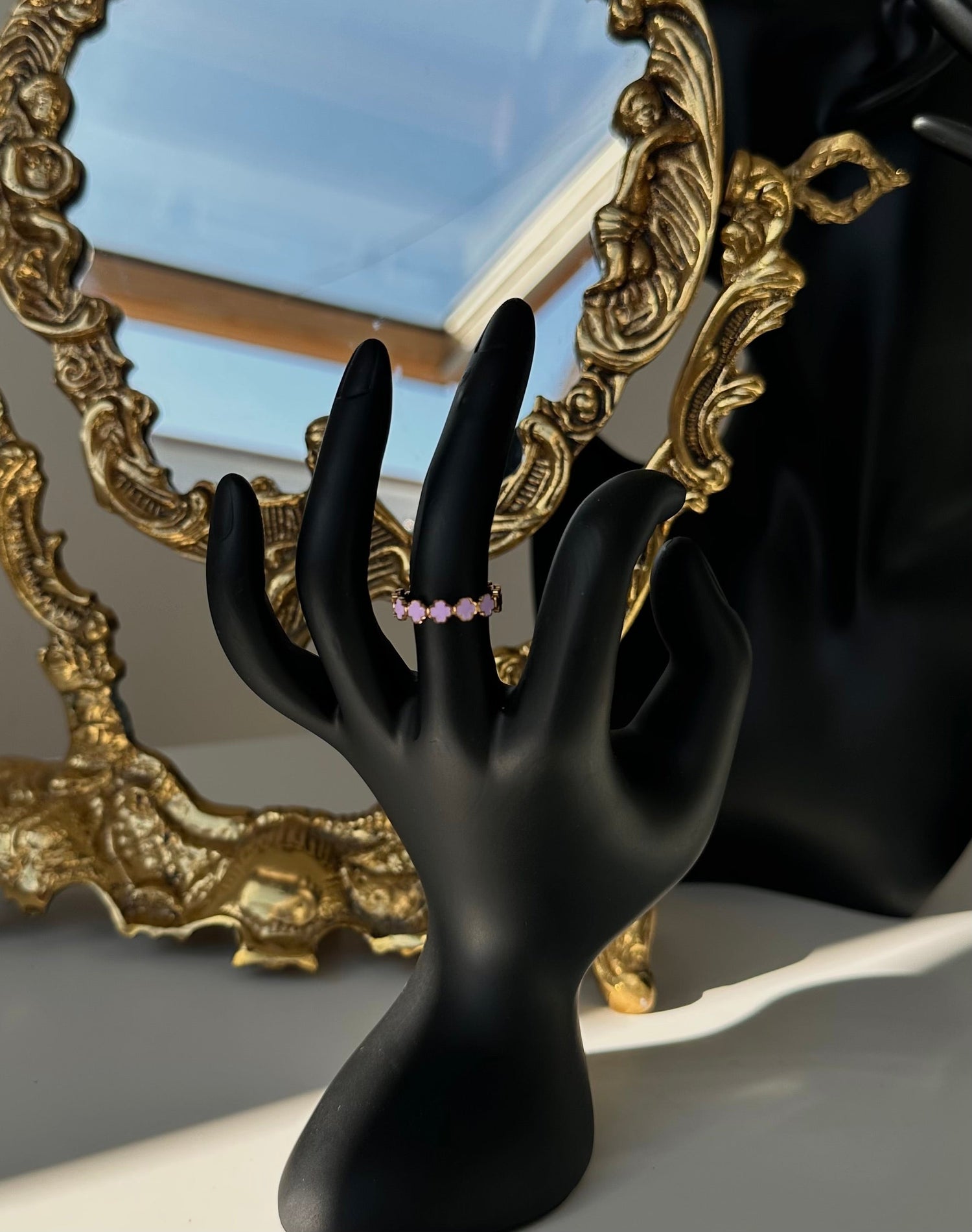 Bague trèfle violette Maison • NAÏM •