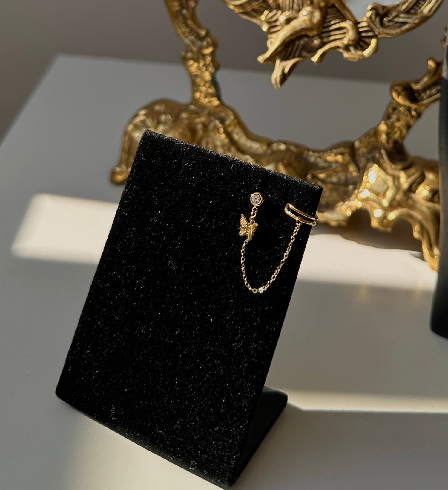Boucle d’oreille avec faux piercing Maison • NAÏM •