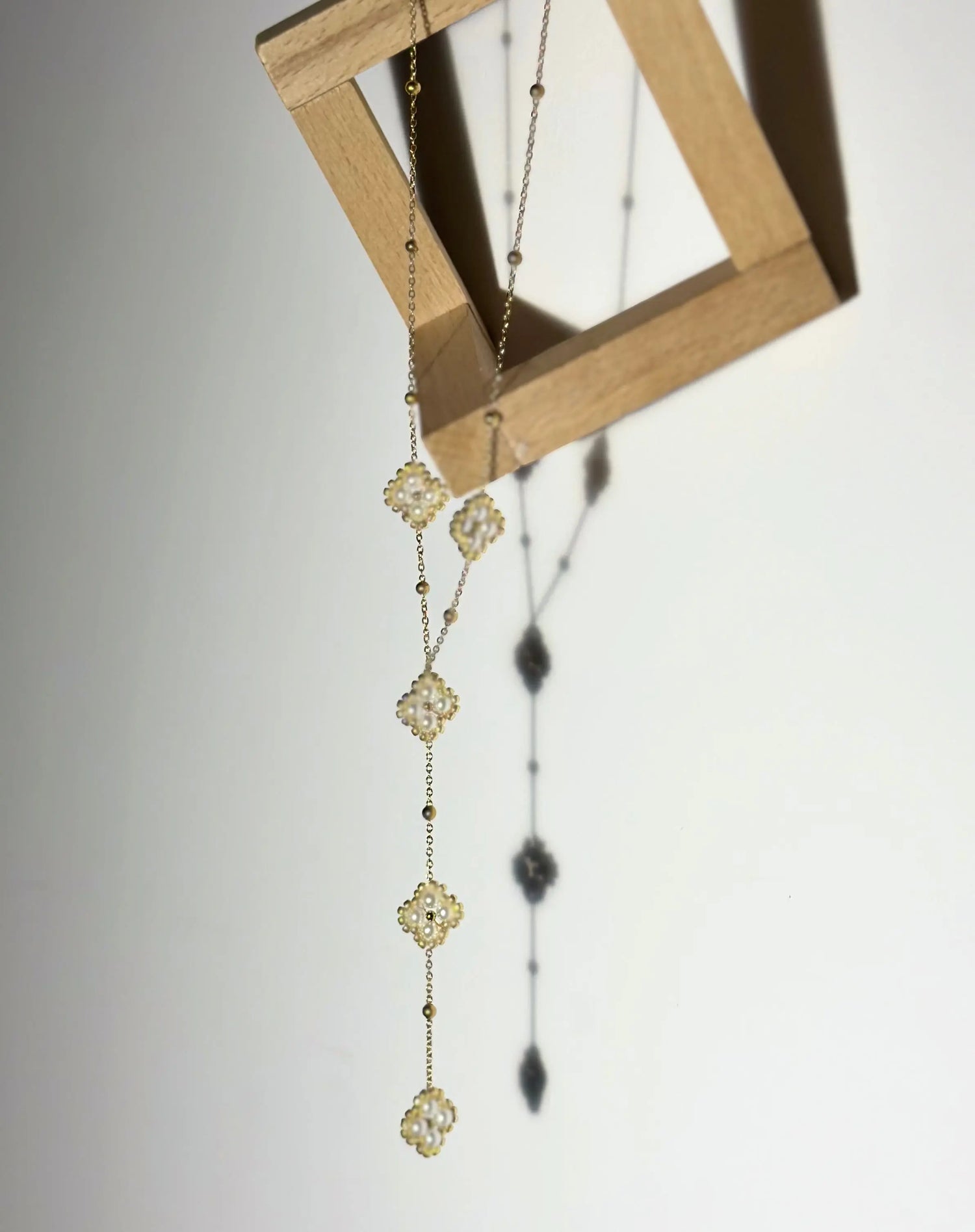 Collier trèfle blanc Maison • NAÏM •