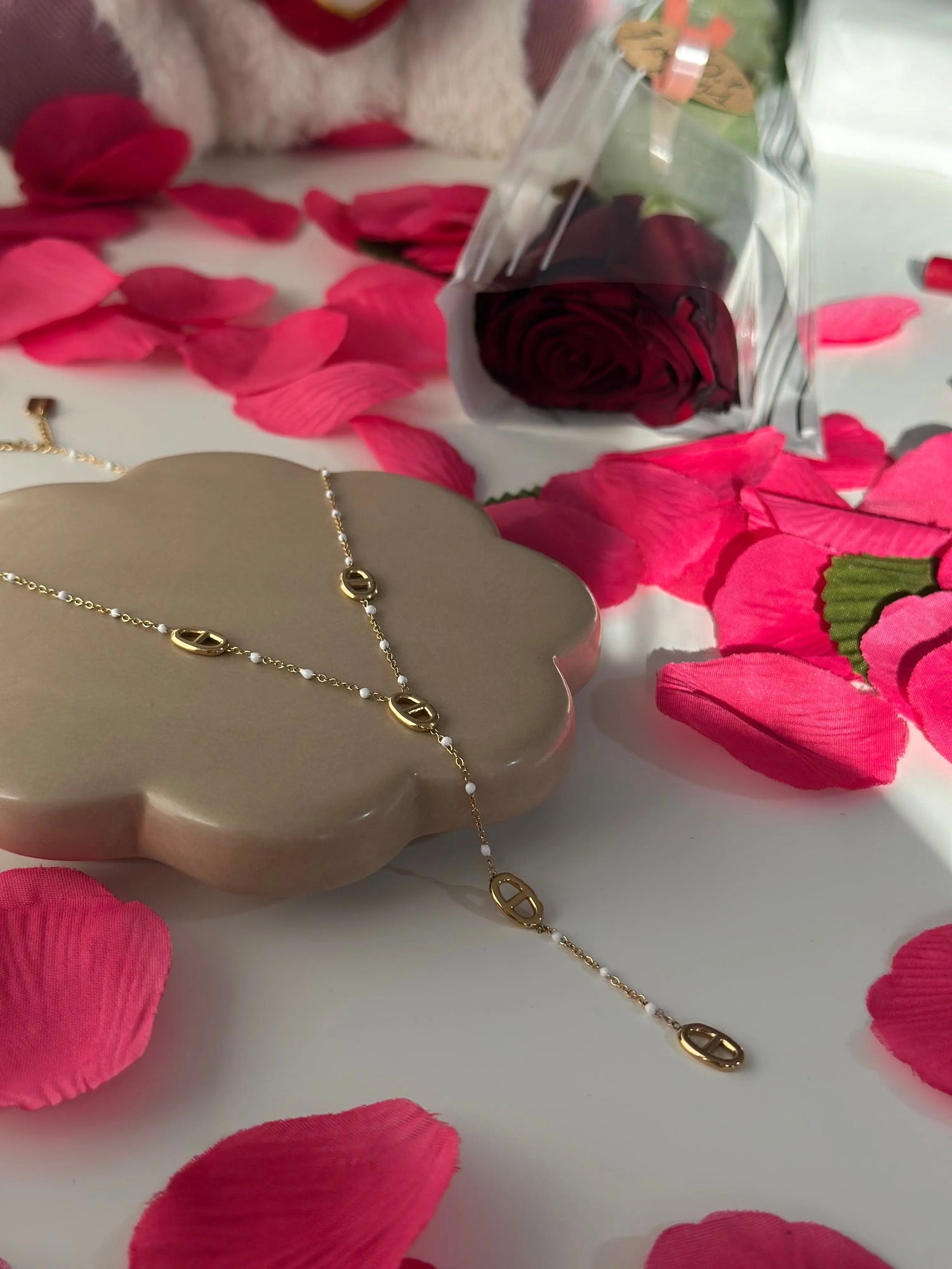 Collier trio blanc Maison • NAÏM •