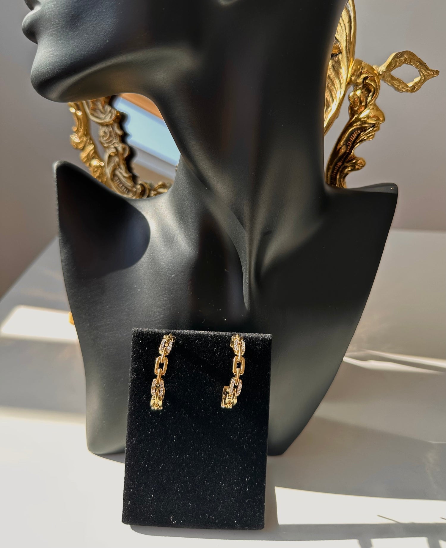 Créole dorée et strass Maison • NAÏM •