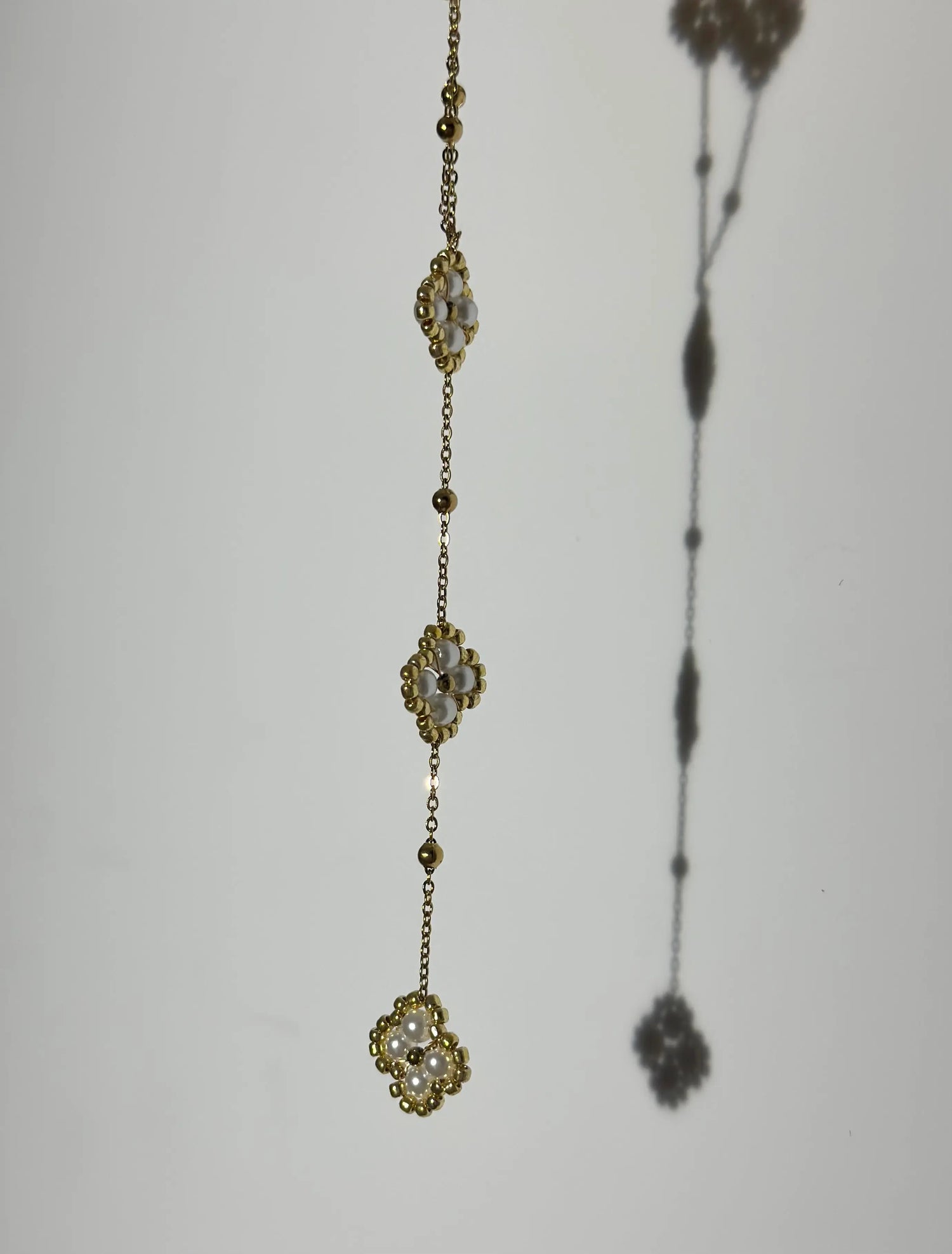 Collier trèfle blanc Maison • NAÏM •