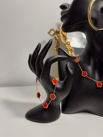 Bracelet trèfle rouge • NAIMORA •
