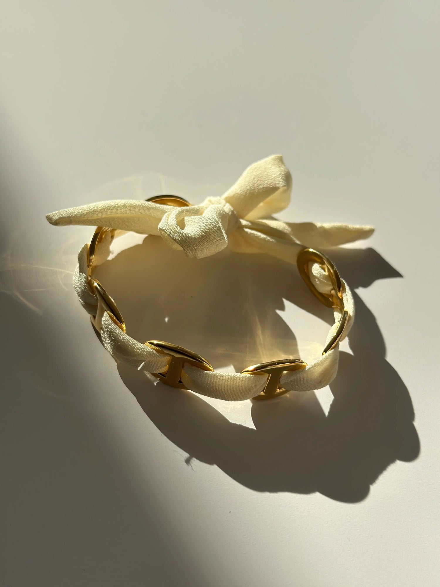 Bracelet jonc avec tissu Maison • NAÏM •