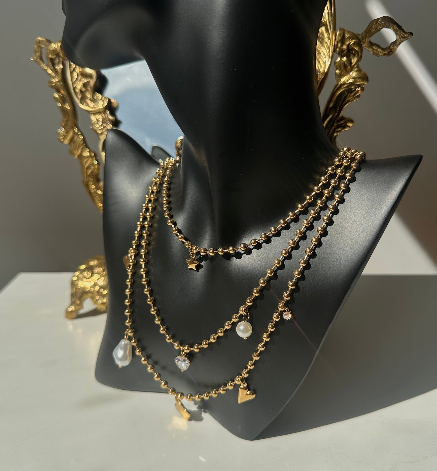 Collier triple charms Maison • NAÏM •