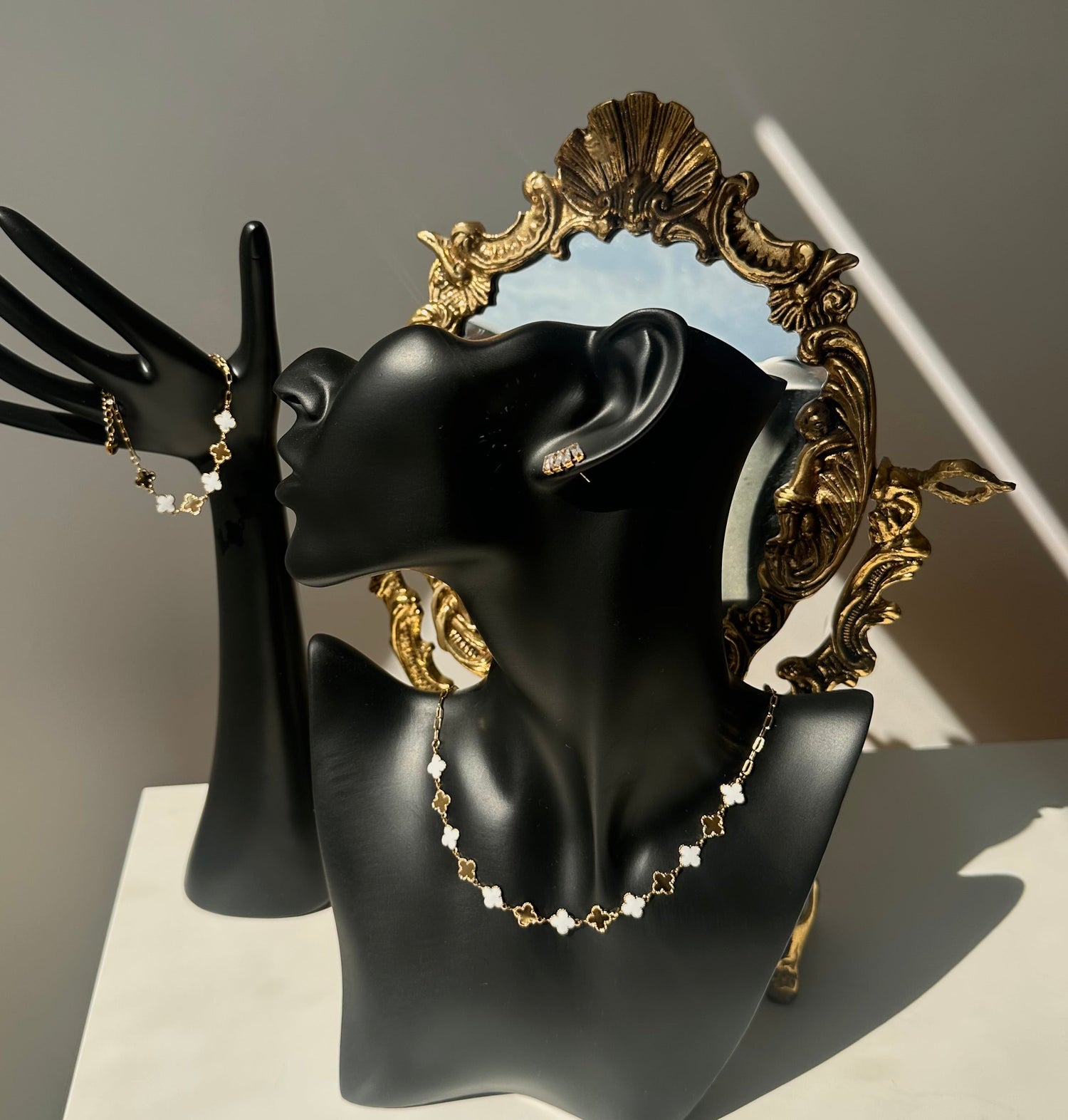 Collier trèfle bicolore Maison • NAÏM •