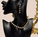 Boucle Trèfle strass Olfa