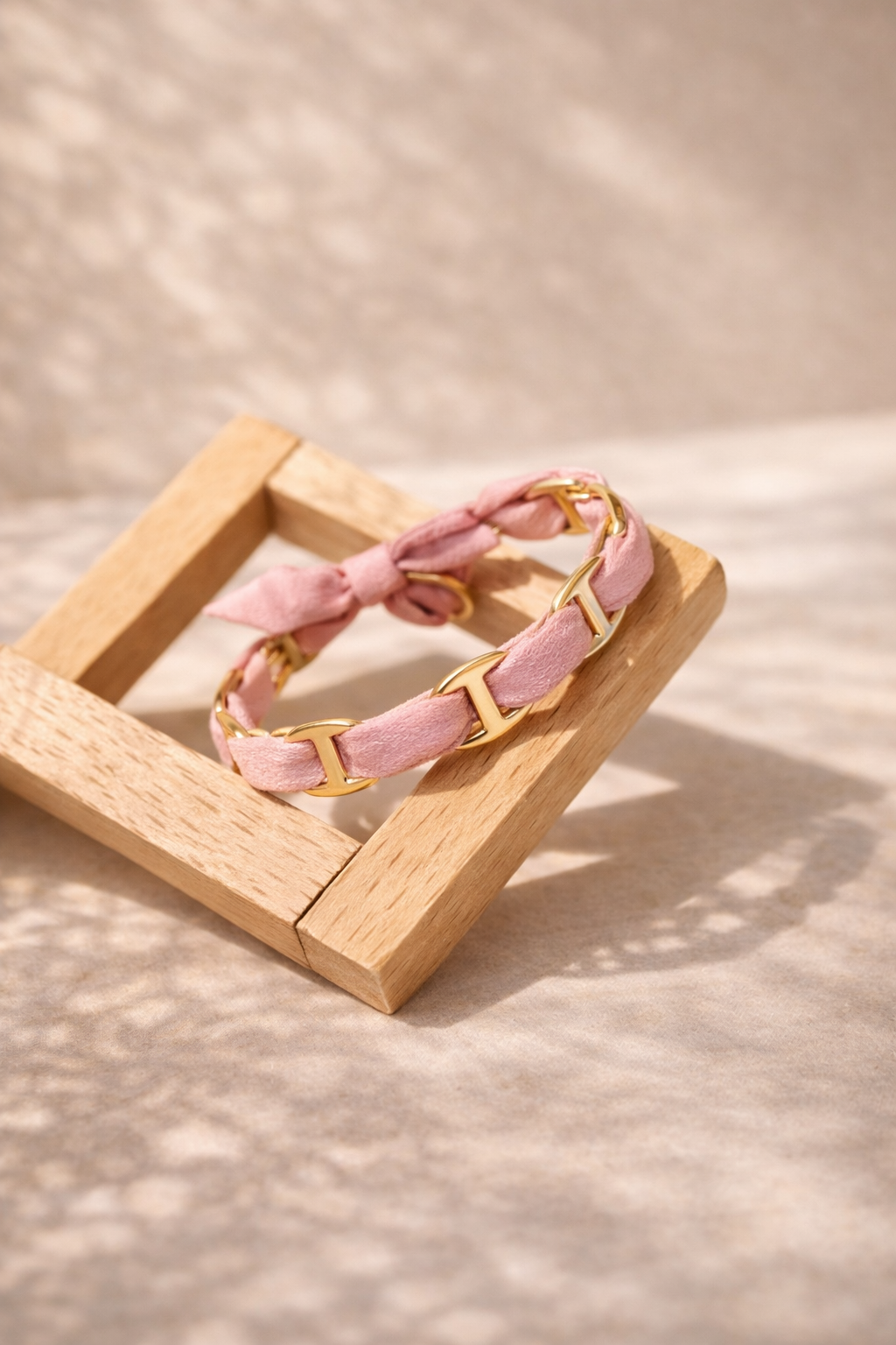 Bracelet jonc avec tissu Maison • NAÏM •