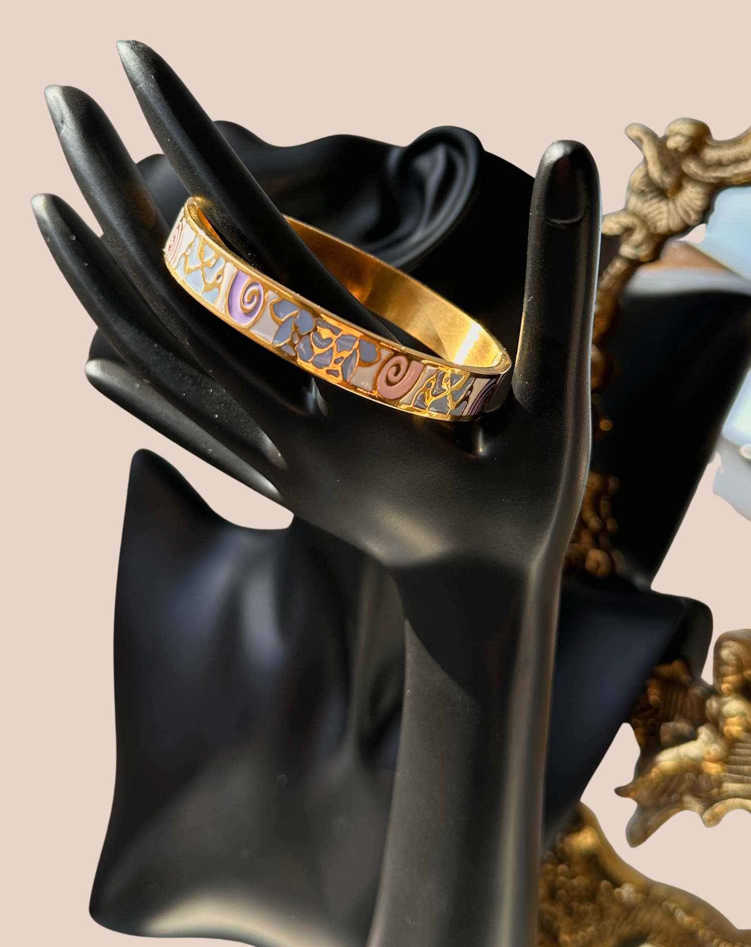 Bracelet jonc épais coloré